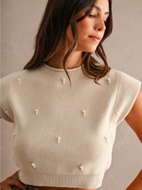 Mable Tops - 🆕🤍MABLE PEARLY KNIT TOP